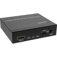 Inline Extractor/Signal Splitter Input 4K2K HDMI to Output with 7.1 Channel Stereo Audio, Toslink and HDMI