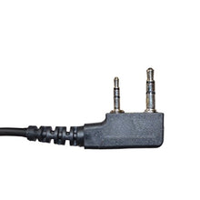 Load image into Gallery viewer, HQRP 2-Pack Acoustic Tube Earpiece PTT Throat Mic Headset for Kenwood TK-3230, TK-3230XLS, TK-3302, TK-3312 + HQRP UV Meter
