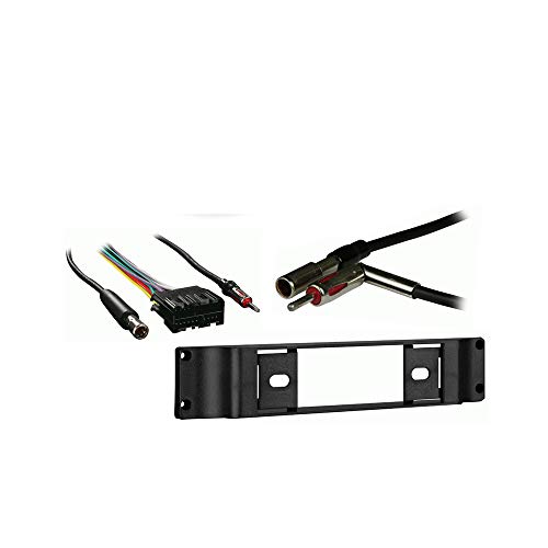 Compatible with Buick Regal 1988 1989 1990 1991 1992 1993 1994 Single DIN Stereo Harness Radio Install Dash Kit Package