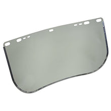Load image into Gallery viewer, Jackson Safety Face Shield Window for Jackson Safety Headgear, 9&quot; x 15.5&quot; x 0.04&quot;, Aluminum Bound Acetate, Light Green Tint (Case of 12), 29082
