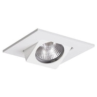 Halo Recessed 3013WH 3-Inch Adjustable 15-Degree Square Gimbal Trim, White by Halo Recessed