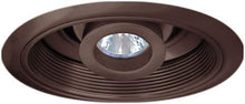 Load image into Gallery viewer, Elco Lighting EL1510BZ 6 Low Voltage Retrofit Trim - Baffle with Adjustable Spot
