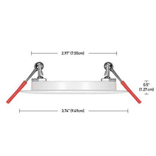 Load image into Gallery viewer, Globe Electric 3&quot; LED Integrated Ultra Slim Recessed Lighting Kit 4-Pack, 6 Watts, Energy Star, IC Rated, Dimmable, Wet Rated, Fixed Flood, White Finish, 91125
