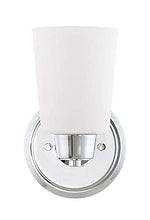 Load image into Gallery viewer, Park Harbor PHVL2001BN Park Harbor PHVL2001 Windsor Gate Single Light 5-3/8&quot; Wide Bathroom Sconce with Frosted Glass Shade
