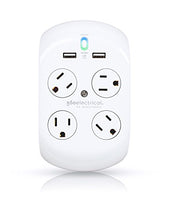 360 Electrical 36037 Revolve Plus Surge 4 Rotating Outlets + 2 USB PortsSurge Protector