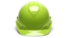 Load image into Gallery viewer, Pyramex HP44131V Ridgeline Cap Style Hard Hat with 4-Point Vented Ratchet, Hi-Vis Green by Pyramex Safety
