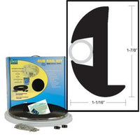 TACO Flex Vinyl Rub Rail Kit - Black w/Black Insert - 50' - 1-7/8