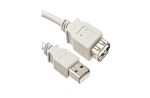 6 Feet USB 2.0 A Male to A Female Extension Cable White