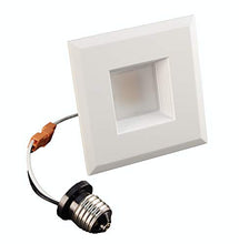 Load image into Gallery viewer, NICOR Lighting 3 inch White Square LED Recessed Downlight in 4000K (DQR3-10-120-4K-WH-BF)
