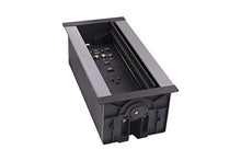 Load image into Gallery viewer, AMX HPX-900SL Hydraport 9 Module Surface Mount Modular Table Flush Mount Well Box - Silver
