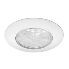 Load image into Gallery viewer, Four Bros FLP 6&quot; Inch Fresnel Glass Lens with White Plastic Trim, 60 Watt Max, for Wet Locations, Shower Can Light Trim, UL Listed, 2 Pack

