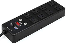 Load image into Gallery viewer, Art Pro Audio PDS8u 8-Outlet Power Strip with 2 USB Outlets &amp; 20&#39; Power Cord, 14AWG
