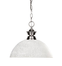 Load image into Gallery viewer, Island Lighting 1 Light with Brushed Nickel Finish Steel Medium Base Bulb 14 inch 150 Watts
