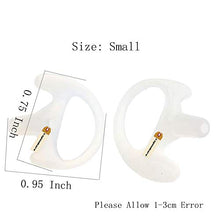 Load image into Gallery viewer, Replacement Earmold Earbud Left and Right Ear for 2 Way Radio Acoustic Coil Tube Earpiece - Lsgoodcare Open Ear Insert Earmould Ear Buds White Small Soft Silicone Material 10 Pairs
