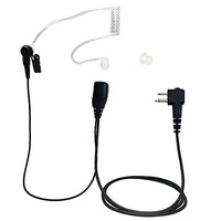[5-Pack] ProMaxPower 1.5-Wire Security & Surveillance Clear Acoustic Tube Earpiece Headset with PTT Button Mic for Motorola Radios CP100 CP200D CLS1110 CLS1410 EP450 GP308