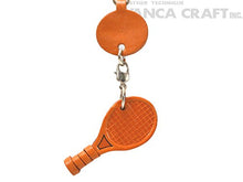 Load image into Gallery viewer, Tennis racket Leather Goods mobile/Cellphone Charm VANCA CRAFT-Collectible Uniqe Mascot Made in Japan

