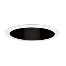 Load image into Gallery viewer, Juno Lighting 17 BWH Incandescent Recessed Cone, 4 Inch, Black Alzak with White Trim
