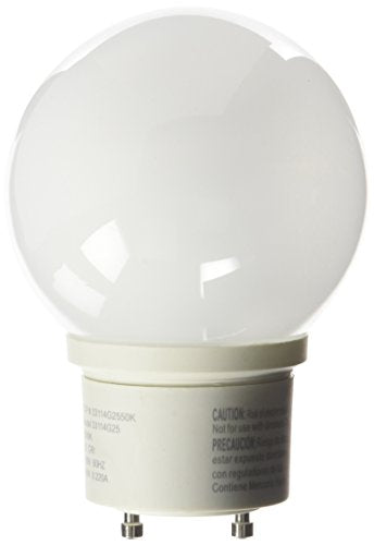 TCP 33114G2550K 14-watt G25 Globe Lamp withGU-24 Base, 5000-Kelvin