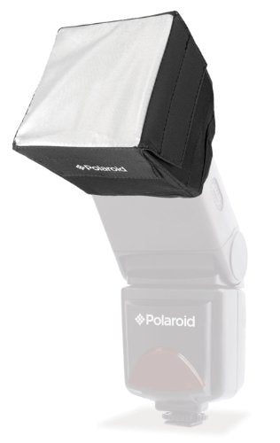 Polaroid Mini Universal Studio Soft Box Flash Diffuser for Canon EOS, Nikon, Olympus, Pentax, Panasonic, Sony, Sigma, & Other External Flash Units (3.5