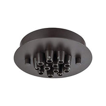 Load image into Gallery viewer, Elk Lighting 12SR-OB Accessory - 6&quot; 12-Port Round Canopy, Oil Rubbed Bronze Finish

