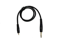 Feur 1/4 Mono Jack Plug- to RCA Male Plug Platinum Series Audio Cable Gold Plated 3ft