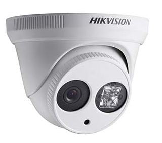 Hikvision Surveillance Camera - Dome - Outdoor - Weatherproof - Color (Day&Night) - 1.3 MP - M12 Mount - Fixed Focal - 720 TVL - Composite - DC 12 V