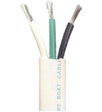 Load image into Gallery viewer, 10/3 AWG Triplex Tinned Marine Wire, Black/Green/White 50 Feet

