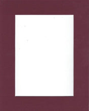 Load image into Gallery viewer, 18x24 Maroon Picture Mats Mattes with White Core Bevel Cut for 13x19 Pictures
