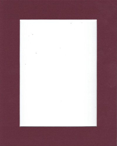 18x24 Maroon Picture Mats Mattes with White Core Bevel Cut for 13x19 Pictures