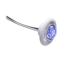 Innovative Lighting LED Bulkhead/Livewell Light The Shortie Blue LED w/ White Grommet
