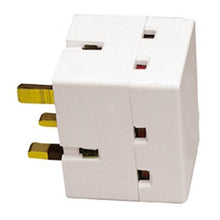 Load image into Gallery viewer, Altai Eagle 3 Way Block Socket Splitter 13a Mains Adaptor
