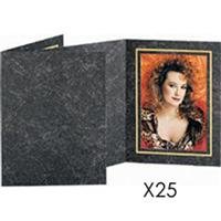 Tap AAVAK80 Folder Frame, for a 8x10 Vertical Print, with Gold Foil Window Border Color: Black/Gold, 25 Pack