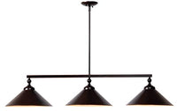 Kenroy Home 93247ORB Conical Island Lights, Large, Blackened Oil Rubbed Bronze Finish