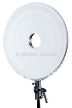 Load image into Gallery viewer, Ardinbir Studio 700W Daylight Cool Video Ring Light Kit with White Diffuser for DV Camcorder, Outdoor, and Wedding Lighting
