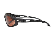 Load image into Gallery viewer, Edge Eyewear TSM215 Dakura Polarized Safety Glasses, Black with Copper&quot;Driving&quot; Lens
