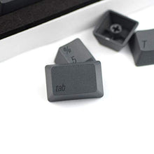 Load image into Gallery viewer, Qisan PBT Keycaps 108 Key Cherry Profile Keycap Set Dye-subbed for 61/87/104/108 MX Switches Mechanical Gaming Keyboard (Dark Grey)
