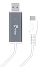 Load image into Gallery viewer, j5create Brand Android Mirror Cable | Android Phone to Desktop Display Cord | Data Transfer Functionality | Compatible with Android OS 2.3/4.0/4.1/4.2/4.3
