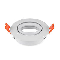 Pack of 2 Recessed Lisa White Includes GU5.3 MR16 Light Fitting Without Light Socket Cut Out 70mm