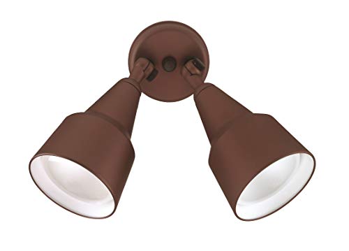 NICOR Lighting 300W Bronze Double Cone Adjustable Security Flood Light (11128)