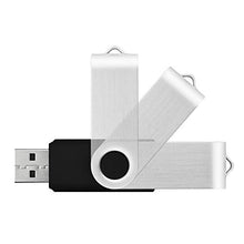 Load image into Gallery viewer, Kootion 10 X 1GB USB Flash Drive 1gb Flash Drive Swivel Thumb Drive Memory Stick Keychain Design Black

