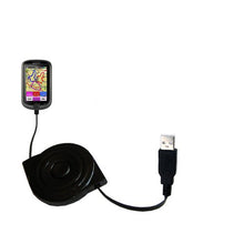 Load image into Gallery viewer, Gomadic USB Power Port Ready Retractable USB Charge USB Cable Wired specifically for The Mio Cyclo 500/505 / HC and uses TipExchange
