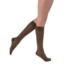 Load image into Gallery viewer, JOBST UltraSheer Diamond Pattern 15-20 mmHg Knee High Compression Stockings, Closed Toe, X-Large, Espresso
