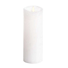 Load image into Gallery viewer, Darice Luminara Flameless Candle: 360 Top, Unscented Moving Flame Candle with Timer (8&quot; White)
