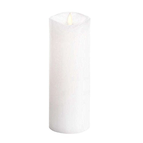 Darice Luminara Flameless Candle: 360 Top, Unscented Moving Flame Candle with Timer (8