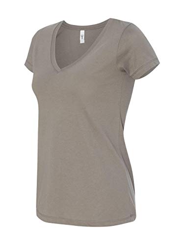 Next Level Womens Ideal V-Neck Tee (N1540) Warm Gray s