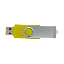 Load image into Gallery viewer, KINMIN USB 2.0 Swivel Flash Drive Memory Stick Pendrive Pack of 10 (32GB, Yellow)
