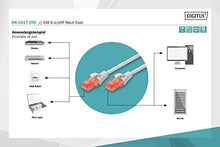 Load image into Gallery viewer, Digitus Assmann Electronic dk-161720020m Cat6U/UTP (UTP) Grey(20m, Cat6, RJ-45, RJ-45, Male/Male, U/UTP Network Cable (UTP))
