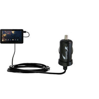 Gomadic Intelligent Compact Car/Auto DC Charger Suitable for The Hipstreet Flare 2 HS-9DTB7-8G - 2A / 10W Power at Half The Size. Uses TipExchange Technology
