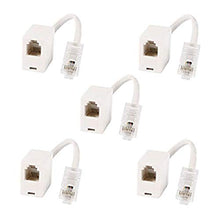 Load image into Gallery viewer, Yohii RJ11 6P4C Female to Ethernet RJ45 8P8C Male F/M Adapter Cable - 5pcs
