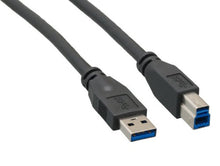 Load image into Gallery viewer, Cable Leader 6ft USB 3.0 A Male to B Male Cable, Black
